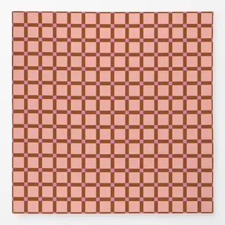 Tischdecke Karo Lachs Braun Pink