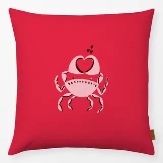 Kissen Love Crab rot