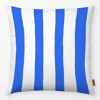 Kissen Markise blau weiß