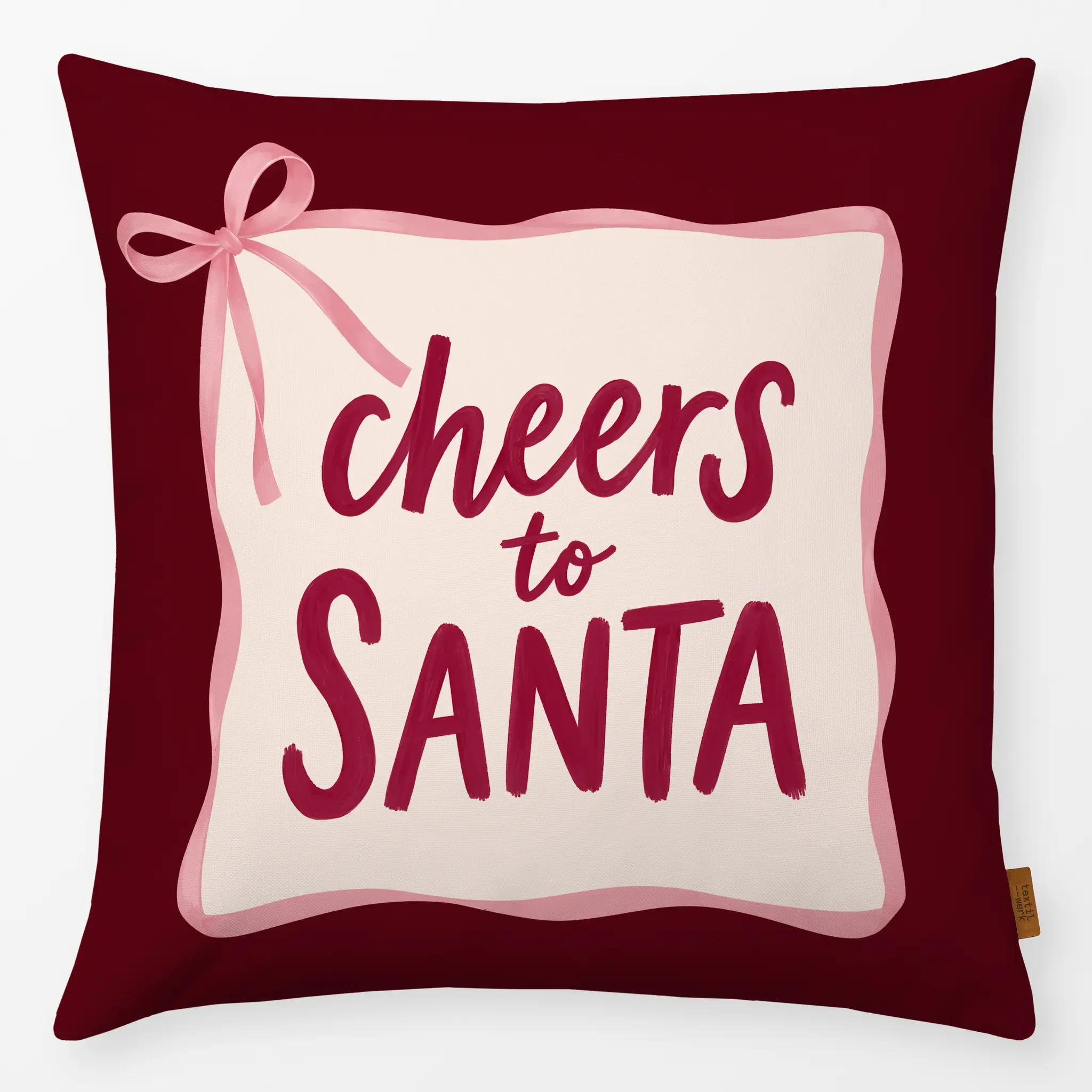 Kissen Kissen Cheers to Santa