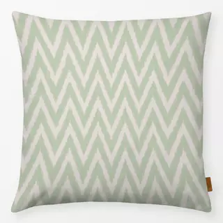 Kissen Zigzag Ikat Green