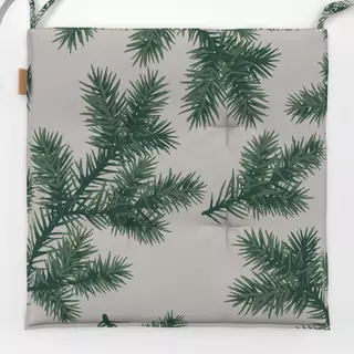 Sitzkissen Tannenzweige beige