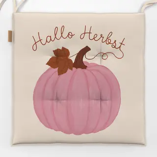 Sitzkissen Kürbis Hallo Herbst