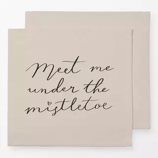 Servietten Meet Me Under The Mistletoe