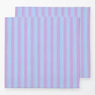 Servietten Streifen Blau Lila