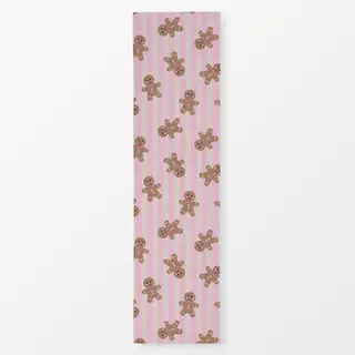 Tischläufer Lebkuchen rosa Streifen