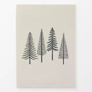 Geschirrtücher Tannenbäume Winterwald
