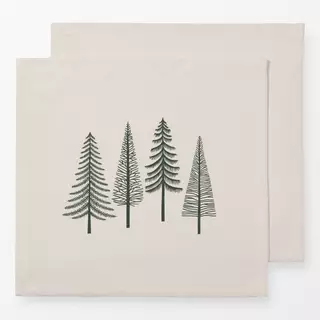 Servietten Tannenbäume Winterwald