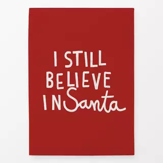 Geschirrtücher I Still Believe in Santa rot