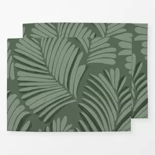 Tischset Palms green