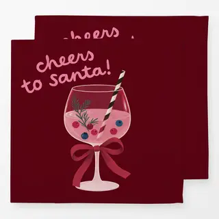 Servietten Drink Santa