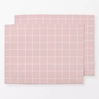 Tischset Thin Checks Rosé