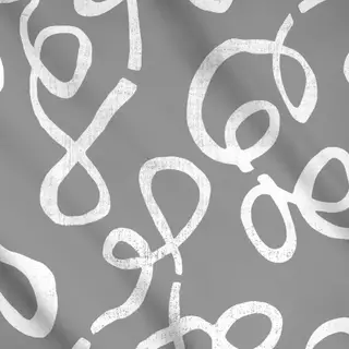Meterware Abstract Bows grau