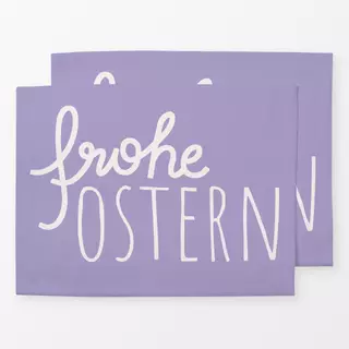 Tischset Frohe Ostern flieder