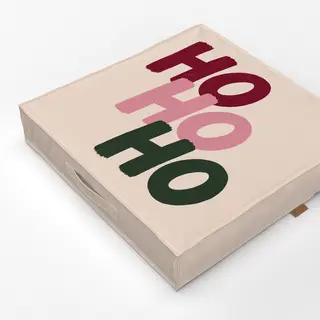 Bodenkissen Ho Ho Ho bunt