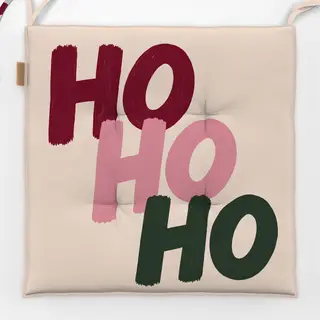 Sitzkissen Ho Ho Ho bunt