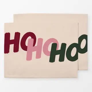 Tischset Ho Ho Ho bunt