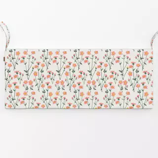 Bankauflage Wild Flowers Rosé Offwhite