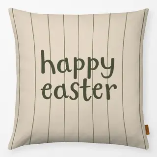 Kissen Happy Easter Streifen