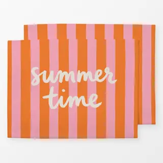 Tischset Summer Time orange pink