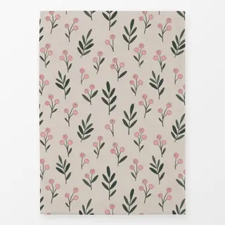 Geschirrtücher Winterbeeren offwhite rosa