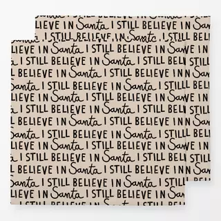 Servietten I Still Believe in Santa beige