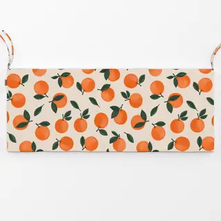 Bankauflage Orangenmuster