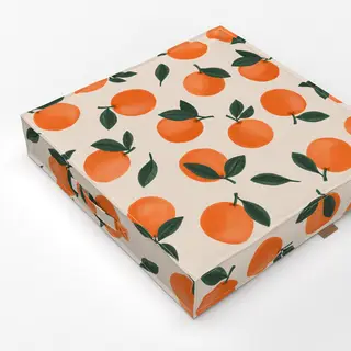 Bodenkissen Orangenmuster