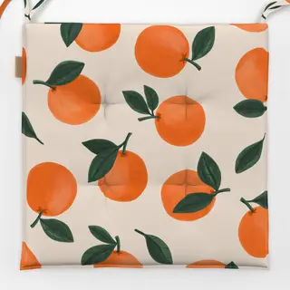 Sitzkissen Orangenmuster