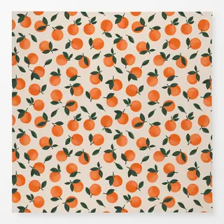 Tischdecke Orangenmuster