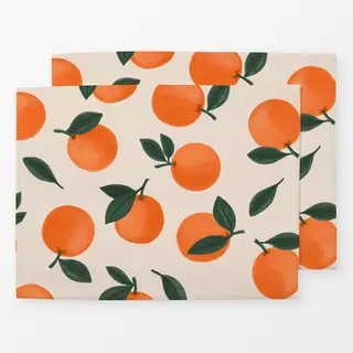 Tischset Orangenmuster