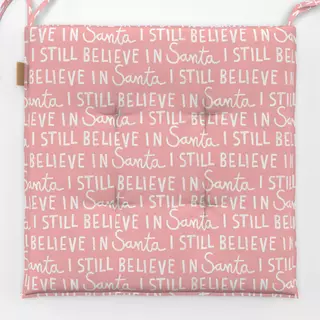 Sitzkissen I Still Believe in Santa rosa