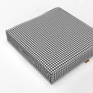 Bodenkissen Small Checks Black