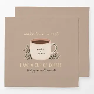 Servietten Tasse Kaffee