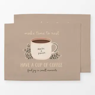 Tischset Tasse Kaffee