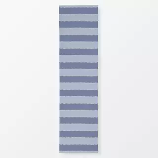 Tischläufer Wellen Streifen blau hellblau