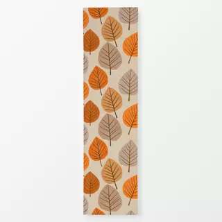 Tischläufer Herbstblätter rund orange