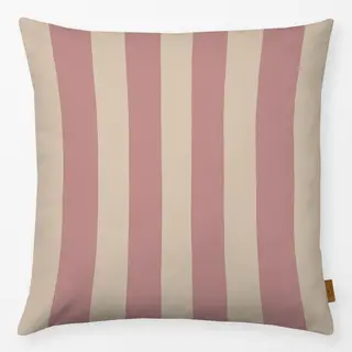 Kissen Streifen rosa beige