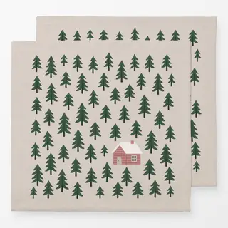 Servietten Wald Haus