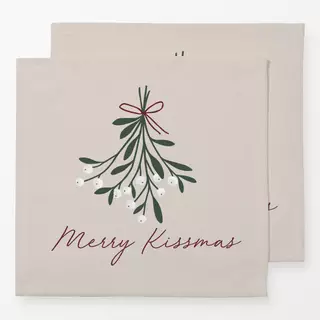 Servietten Merry Kissmas Mistletoe