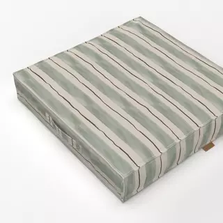 Bodenkissen Streifen grün beige