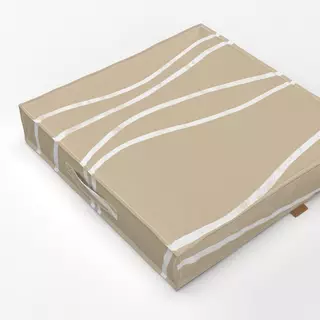 Bodenkissen Lines beige light sand