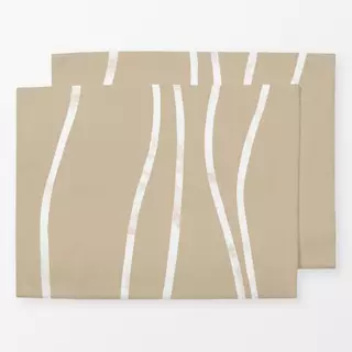 Tischset Lines beige light sand