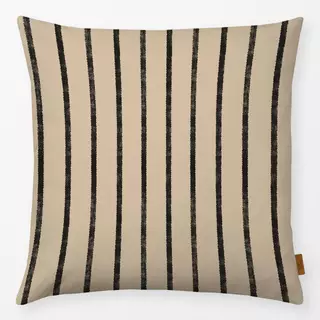 Kissen Stripes dark sand black