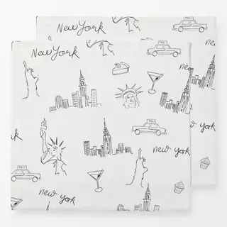 Servietten New York Manhattan Butiksofie