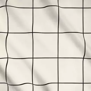 Meterware Karo Linien schwarz