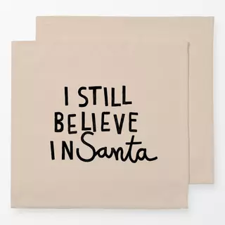 Servietten I Still Believe In Santa beige