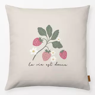 Kissen Erdbeeren La Vie Est Douce