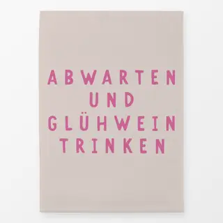 Geschirrtücher Glühwein trinken pink beige