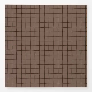 Tischdecke Karo Braun